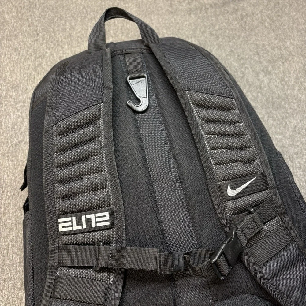 Nike Hoops Elite Pro Unisex Backpack Black Soccer School Travel Swoosh